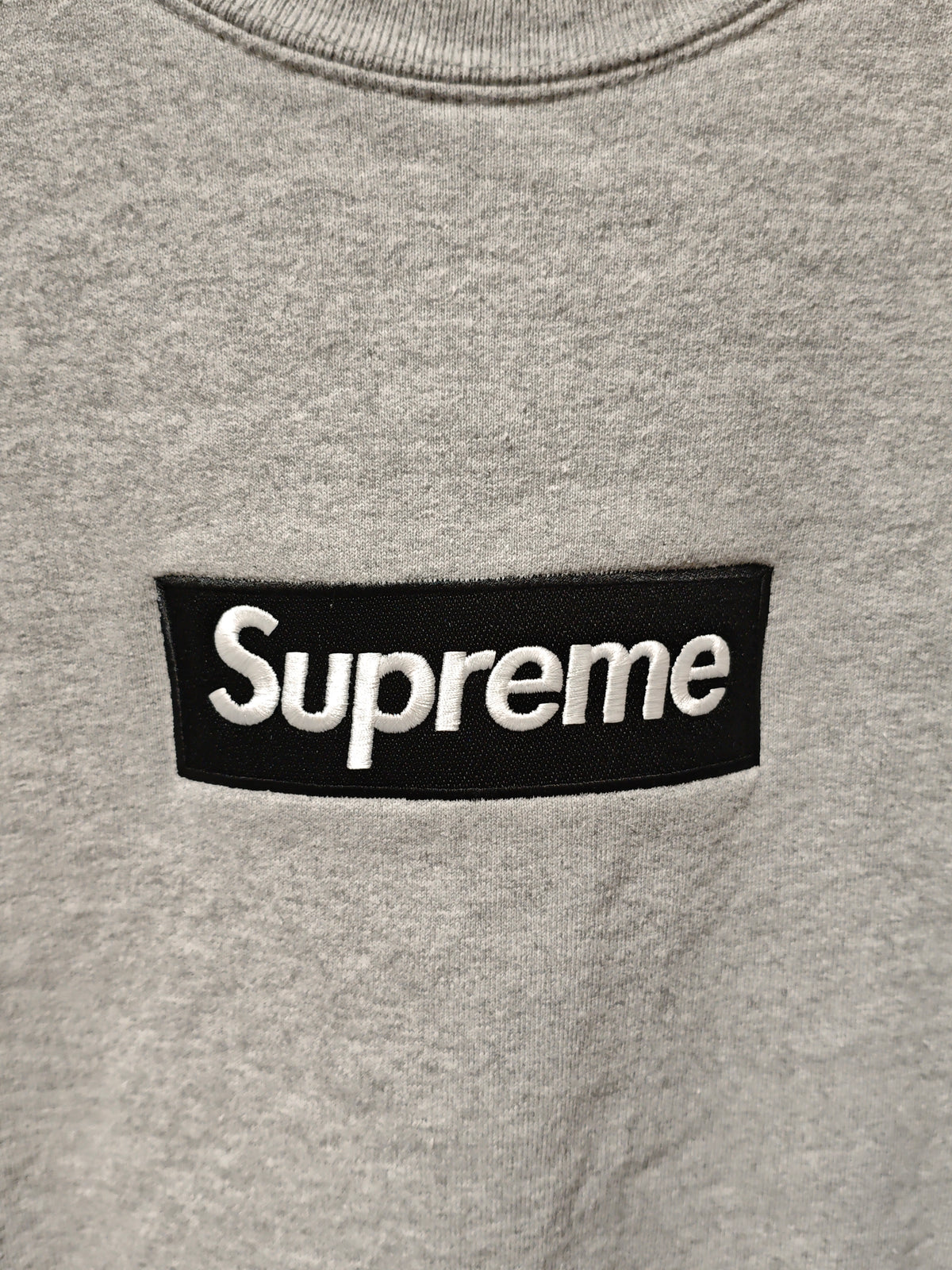 Supreme Grey Box Logo Sweatshirt