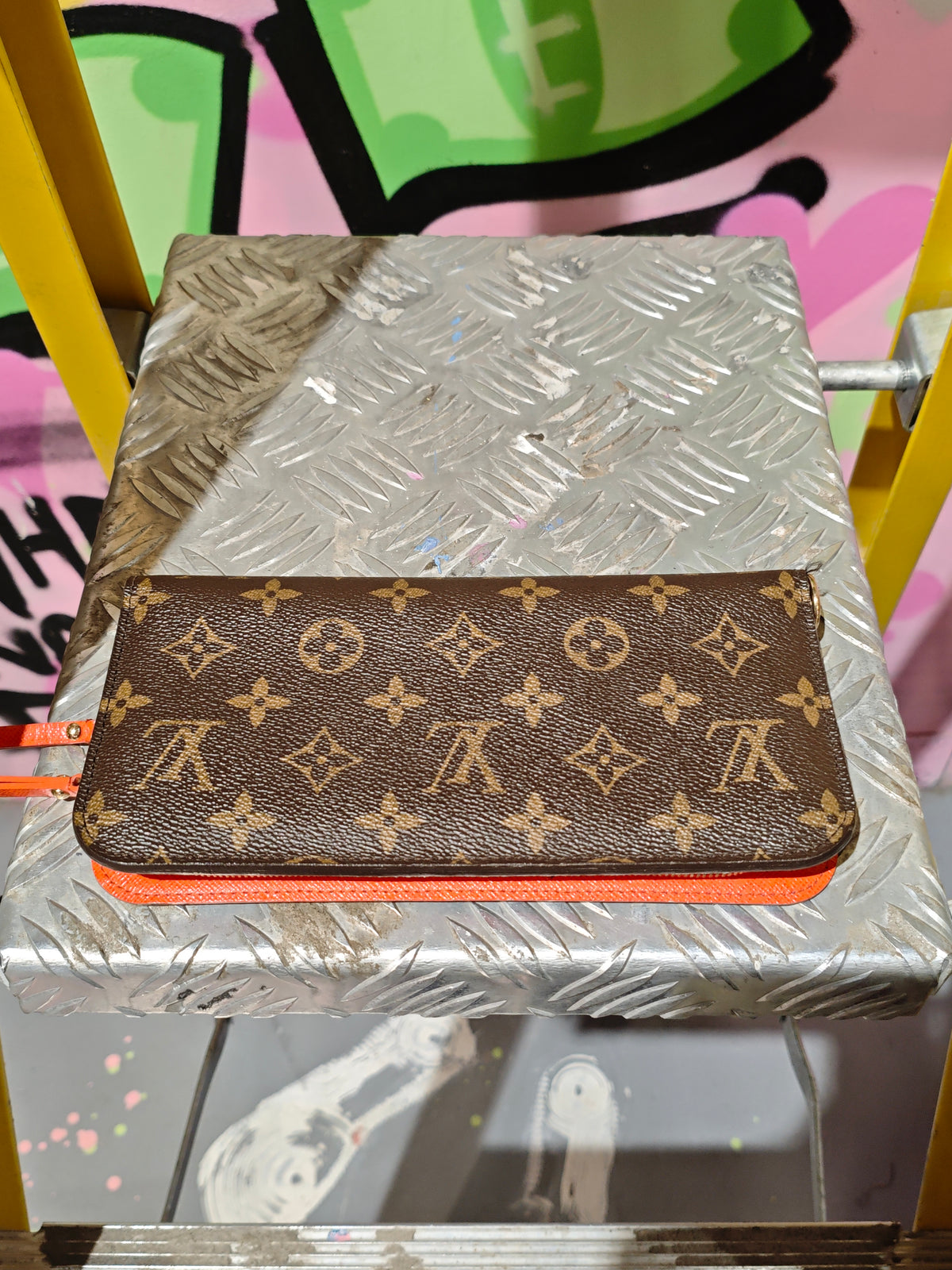 Louis Vuitton Brown And Orange Wallet