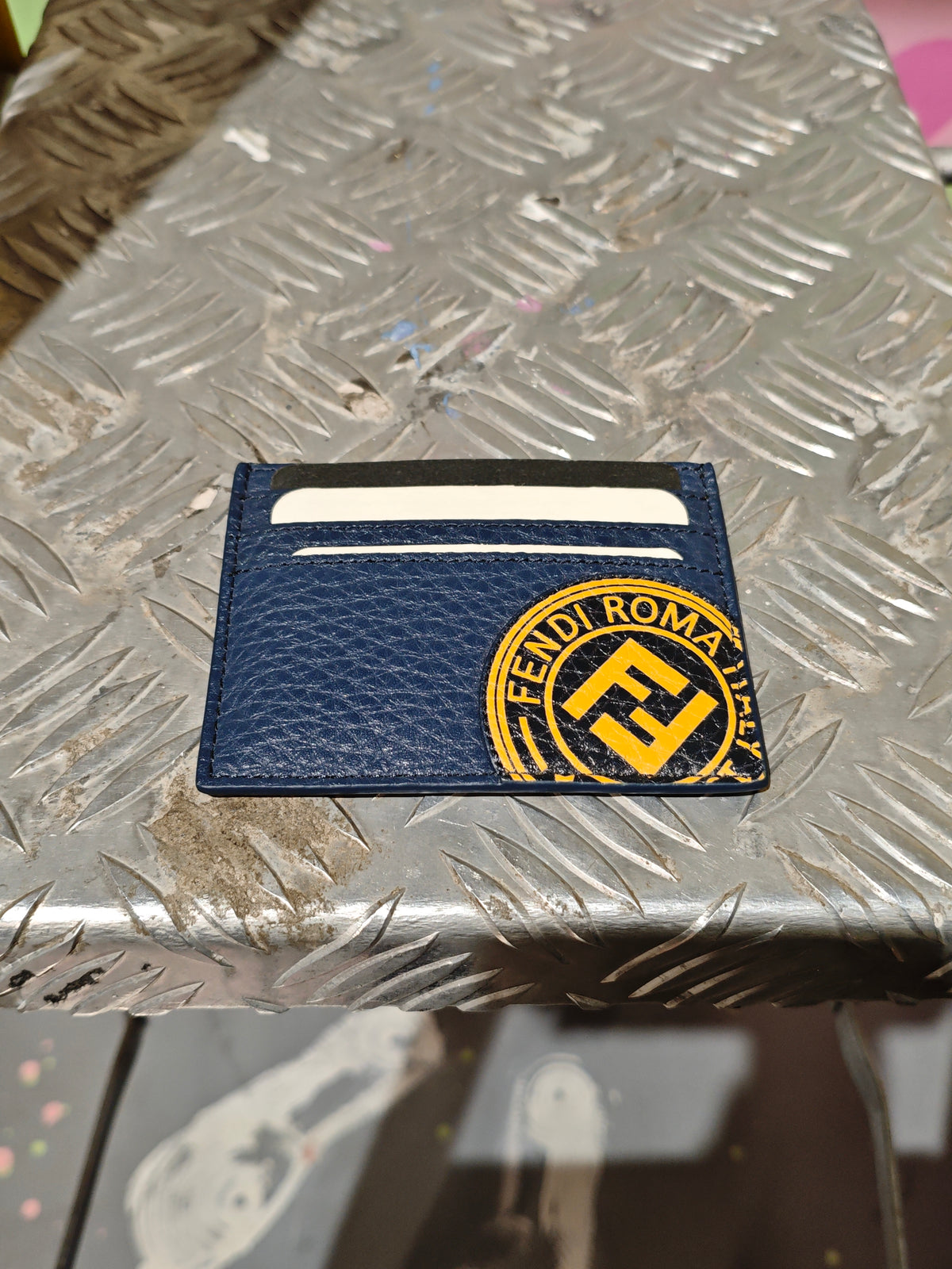 Fendi Navy Cardholder
