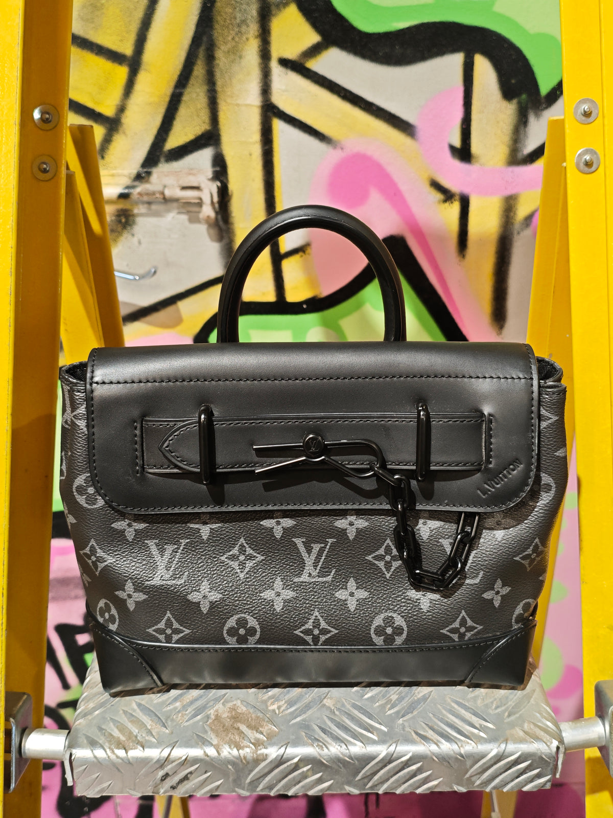 Louis Vuitton Black And Grey Bag