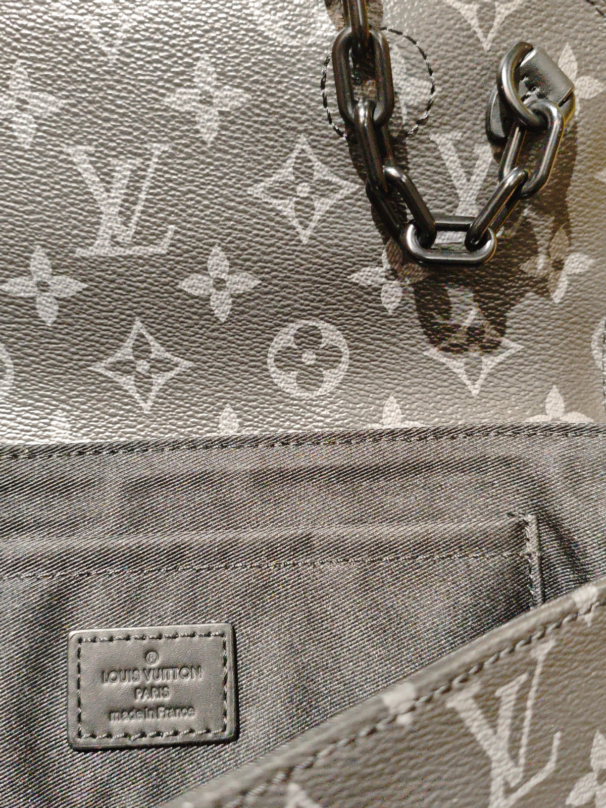 Louis Vuitton Black And Grey Bag