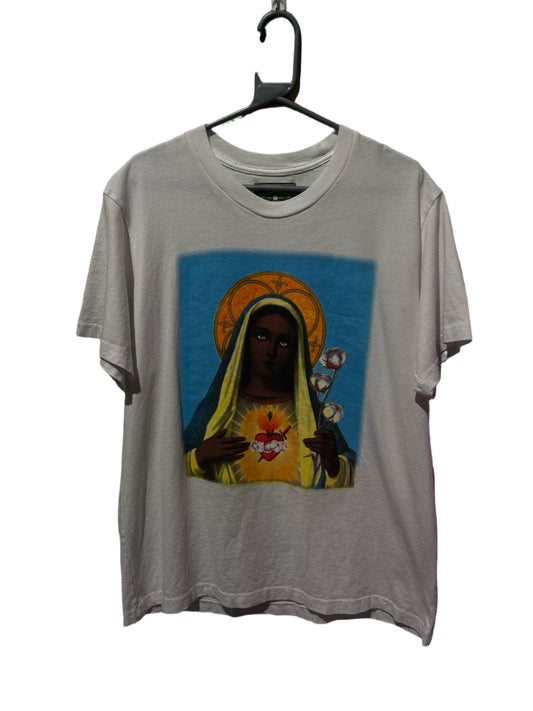 DENIM TEARS SAINT MARY T SHIRT WHITE