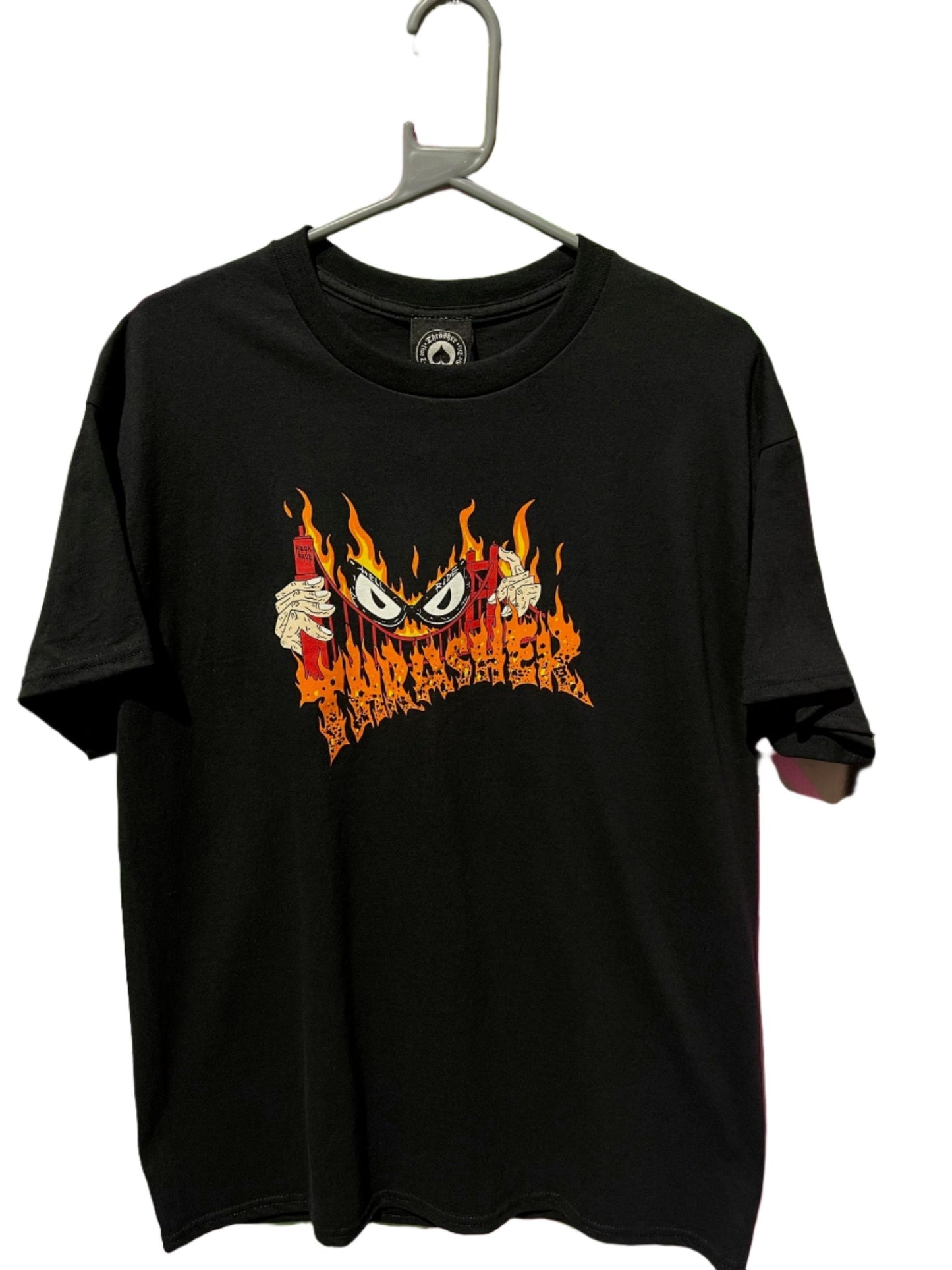 THRASHER FIRE T SHIRT