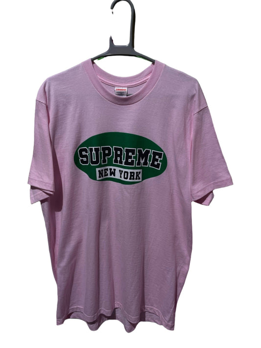 SUPREME NEW YORK PINK T