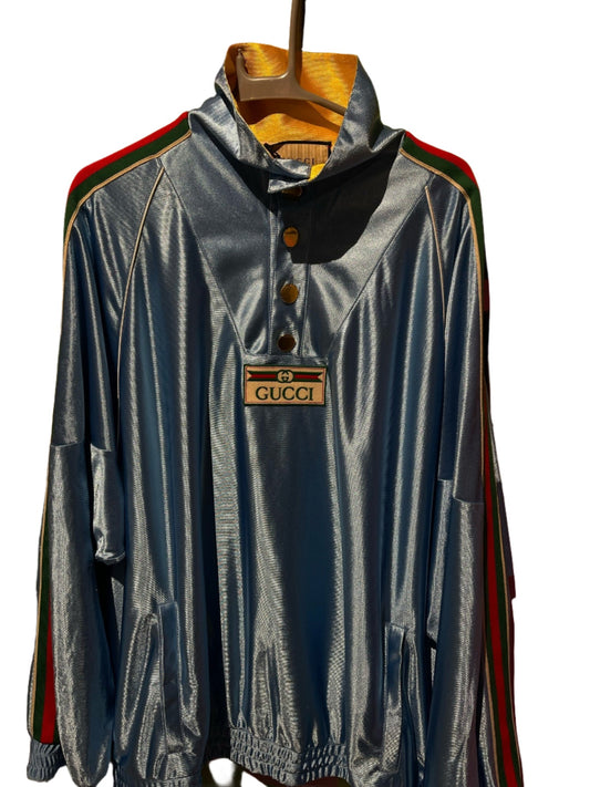 GUCCI BLUE TRACKTOP SWEATER