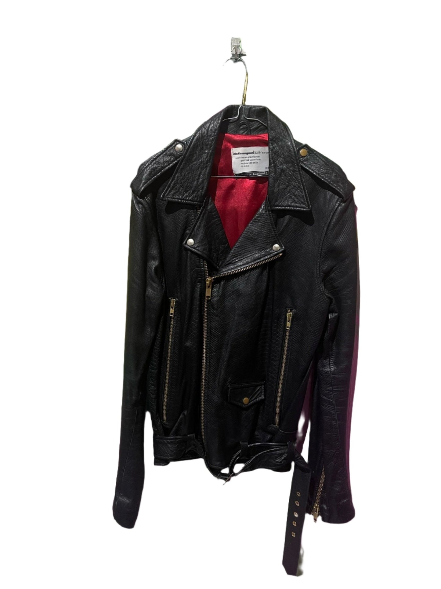 CLOTHSURGEON LEATHER BIKER JACKET