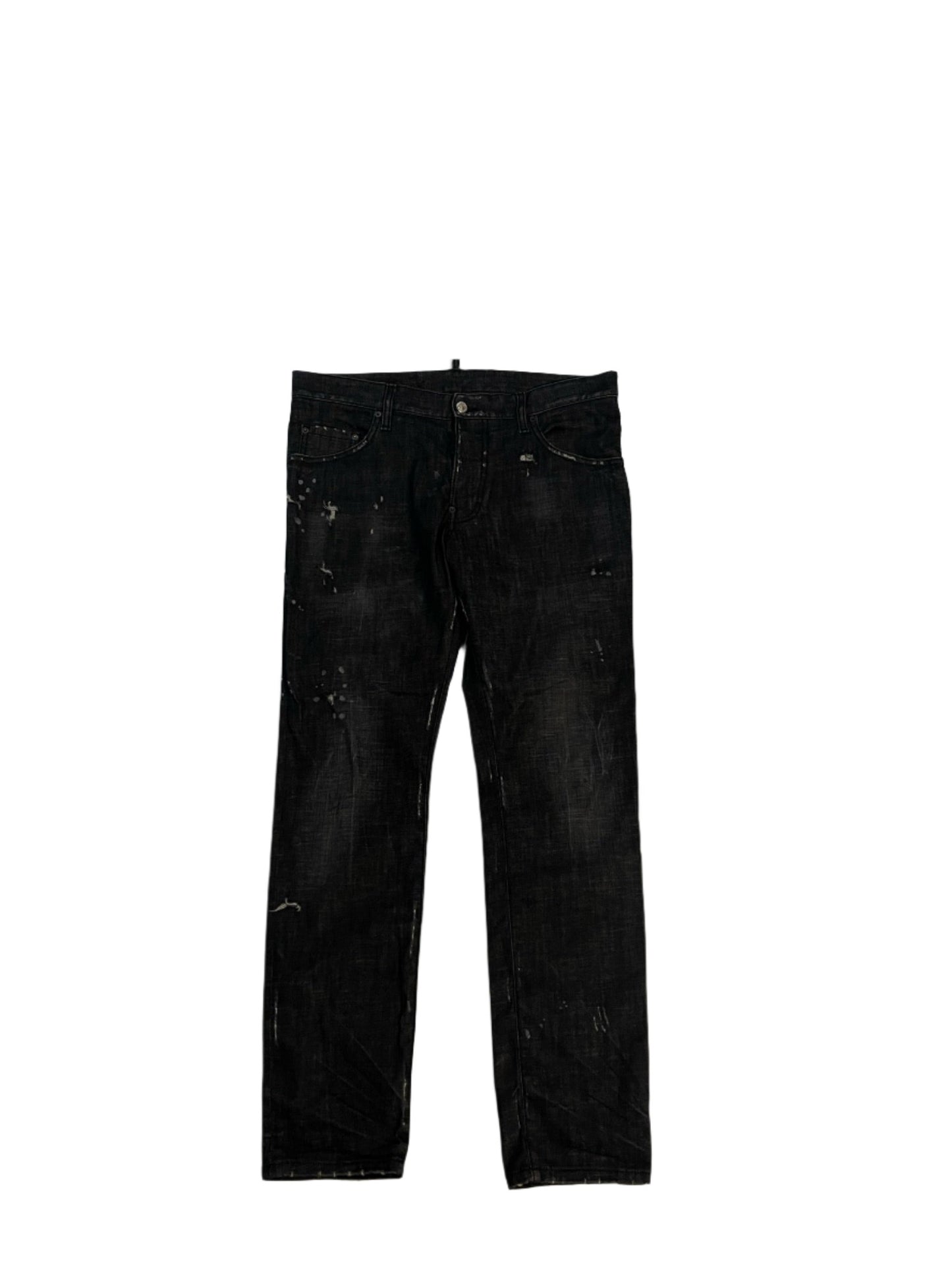 DSQUARED2 BLACK DENIM JEAMS