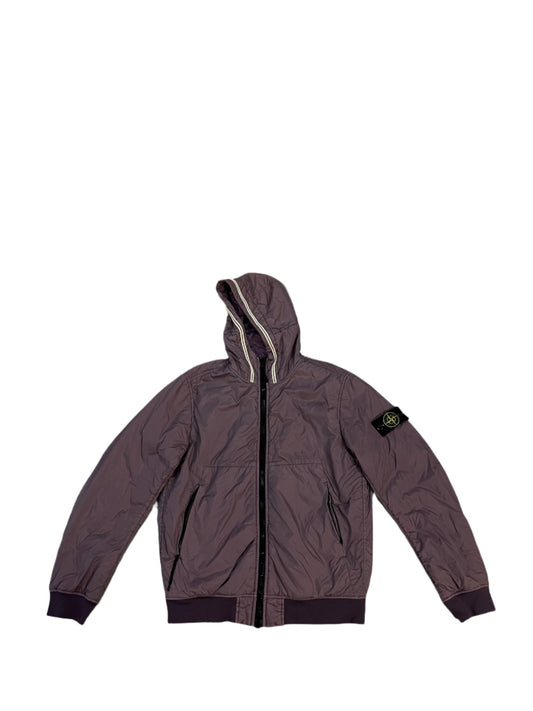 STONE ISLAND PURPLE HOODED JACKET