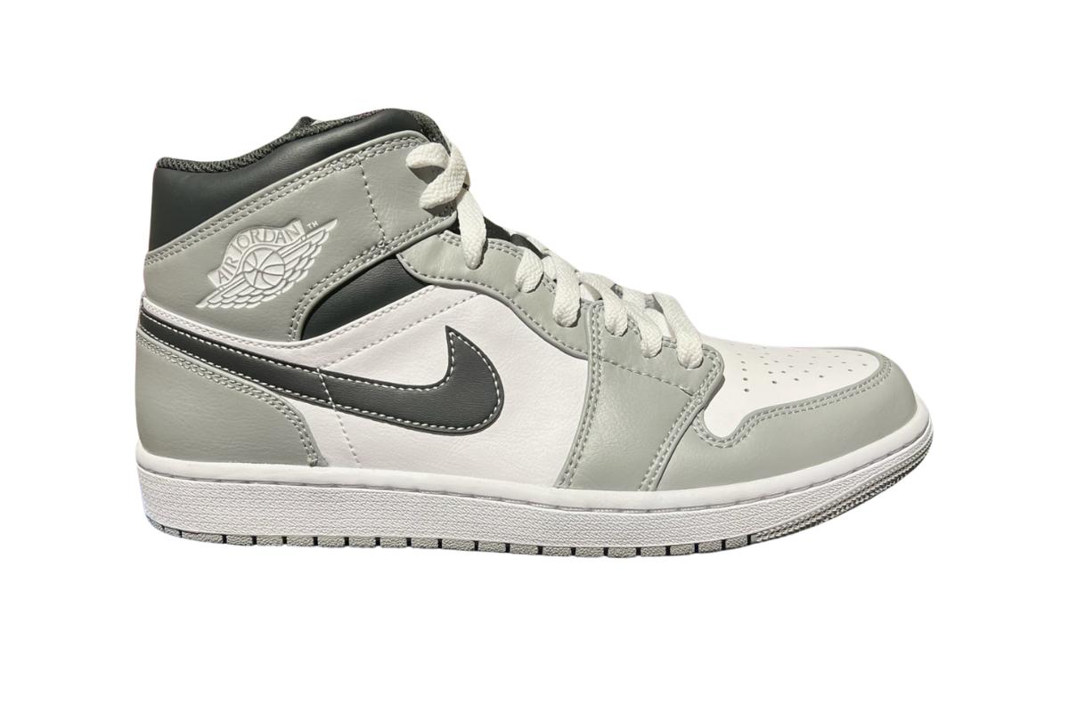 AIR JORDAN 1 MID 'WHITE ANTHRACITE'