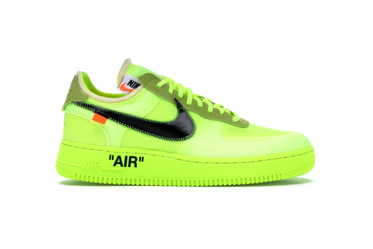 NIKE AIR FORCE 1 LOW THE 10 OFF WHITE VOLT BLACK