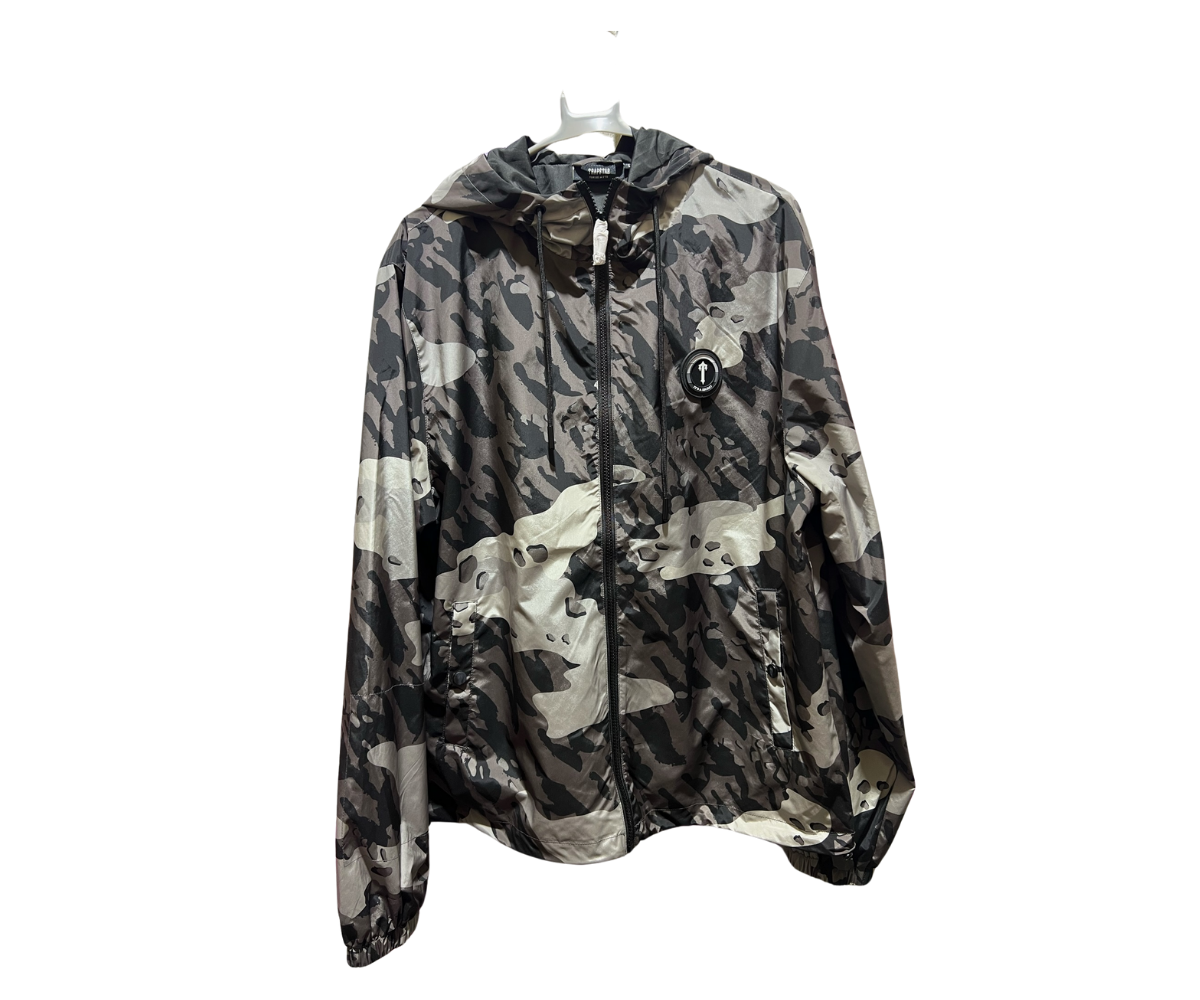 TRAPSTAR BLACK GREY CAMO WINDBREAKER
