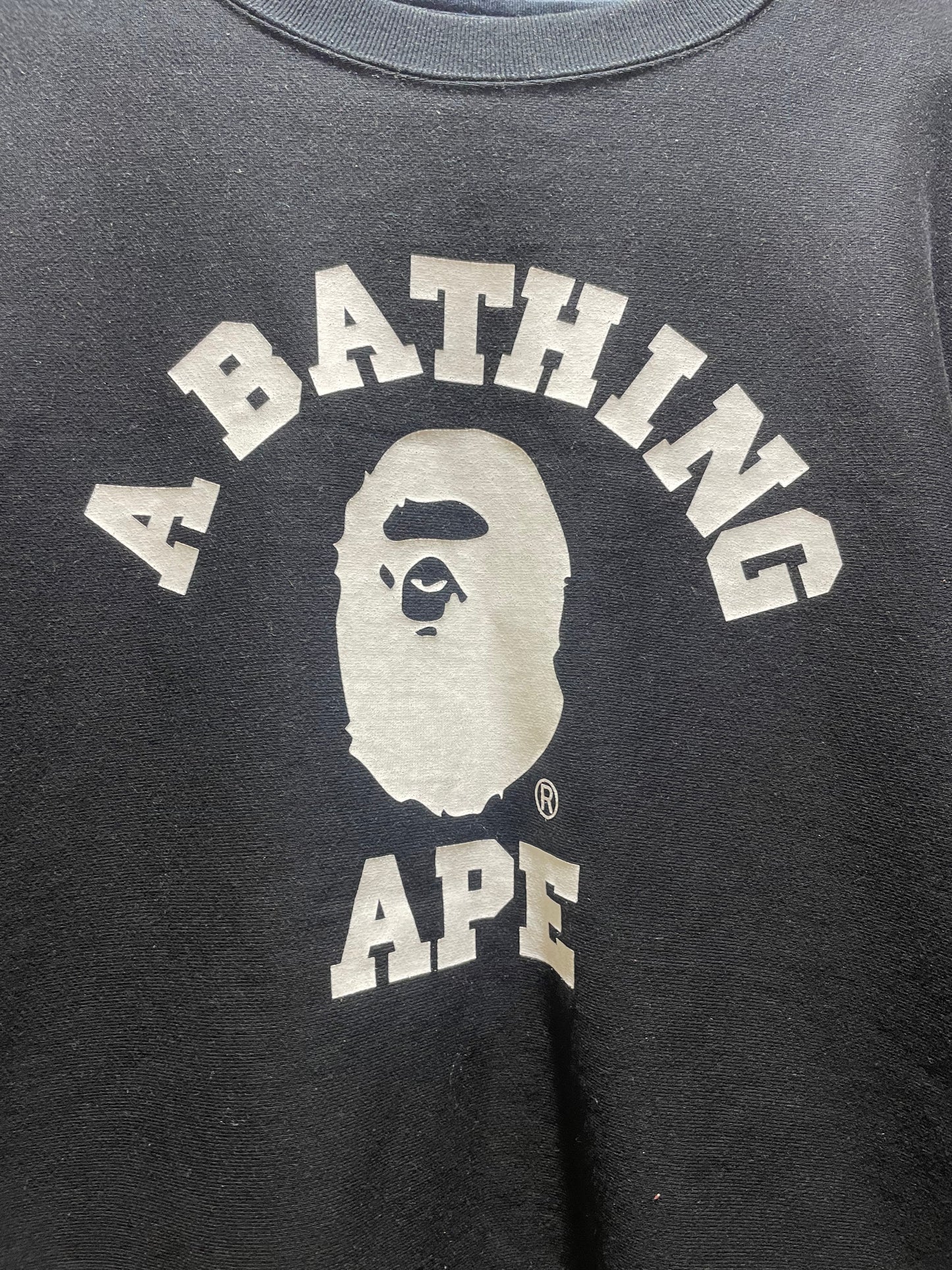 A BATHING APE SWEATSHIRT BLACK